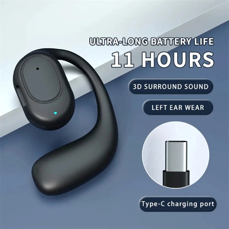 Wireless Charger - Kablosuz Bluetooth 5.3 Kulaklık, Açık Kulak