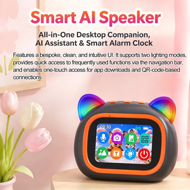 Bluetooth Speaker - AI Akıllı Hoparlör, 4.0 inç HD