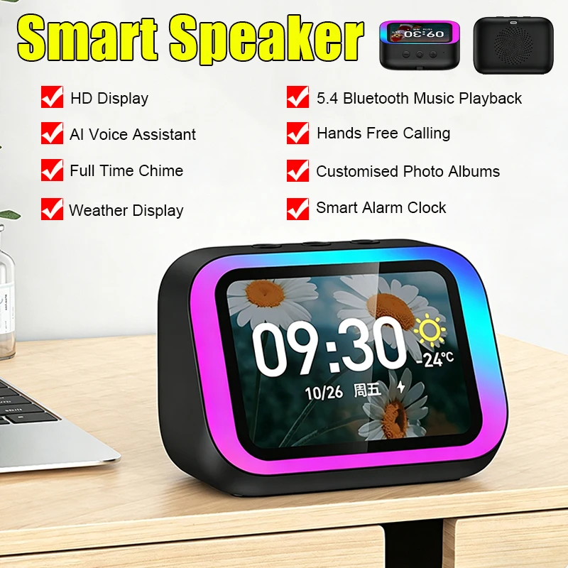 Bluetooth Speaker - Sesli Asistan Özellikli, Bluetooth Bağlantılı, Dokunmatik