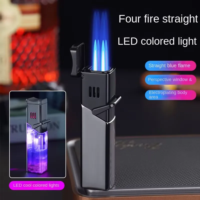 Electronics Gadgets For Gift - Metal Rüzgar Geçirmez Puro Çakmağı, Jet