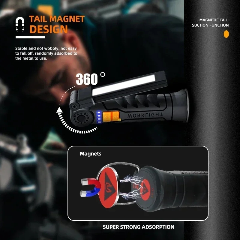 Taşınabilir COB LED El Feneri  - Power Bank incelemesi ve fiyatı