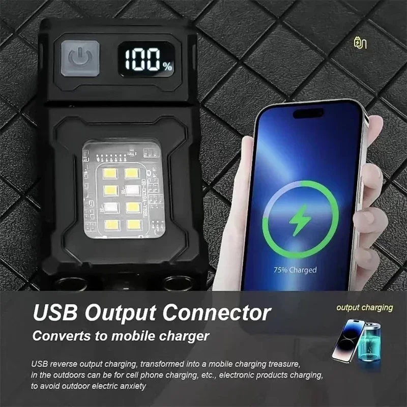 Manyetik Meşale Işığı Çalışma  - Power Bank incelemesi ve fiyatı